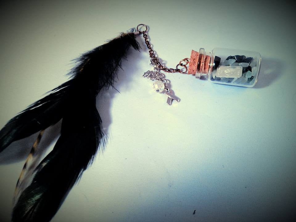 Adventurine and onyx with silver