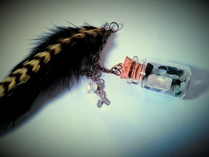 Adventurine and onyx with silver