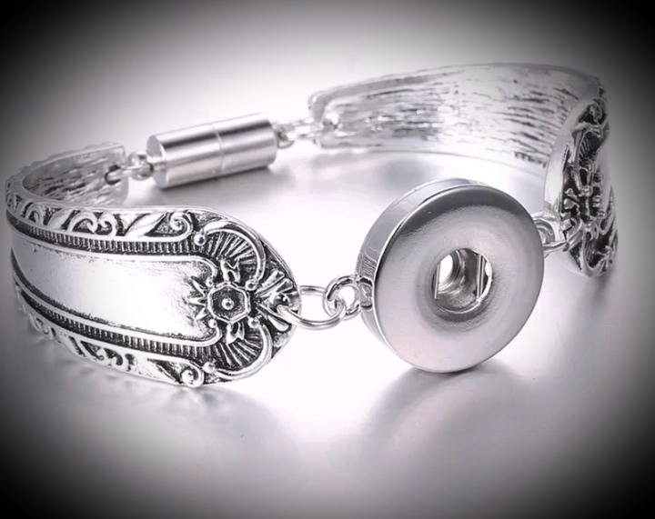 Spoon magnetic clasp bracelet