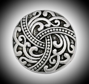 Round metal 18mm noosa snap