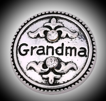 18 mm noosa snap grandma with rhinestones