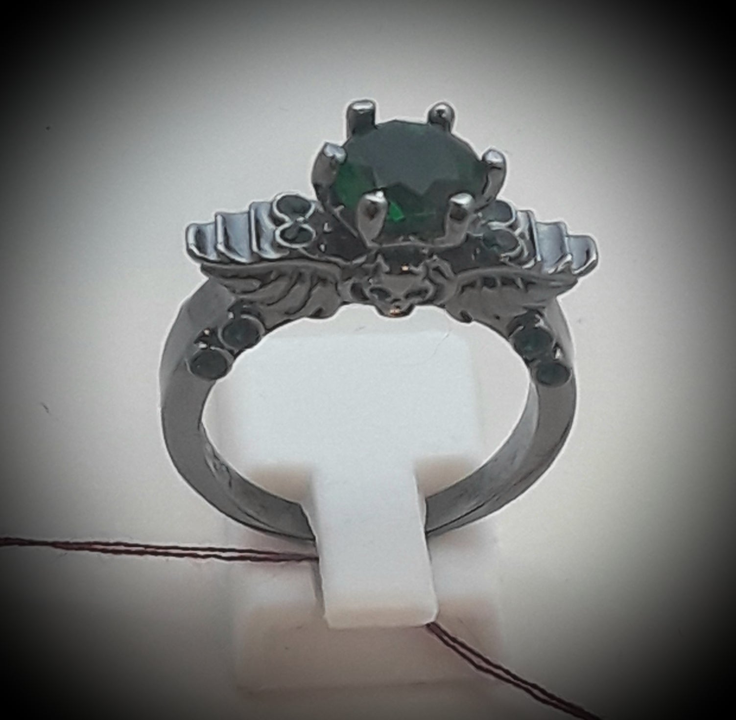 Angel wings and skull ring size 9