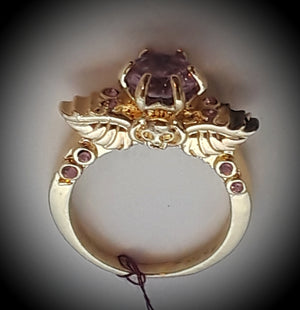 Angel wings and skull ring 3 different color tones all size 9