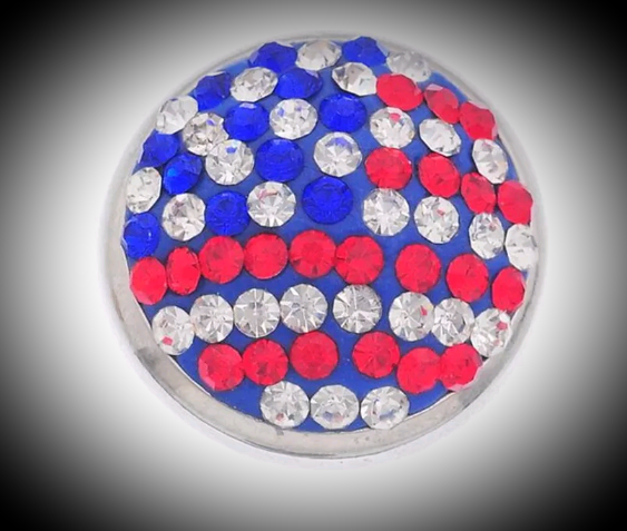 USA rhinestone 18mm noosa snap