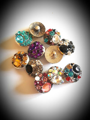 HOT NEW SNAP AND SWITCH 18mm  Snaps multiple colors Rhinestone clusters