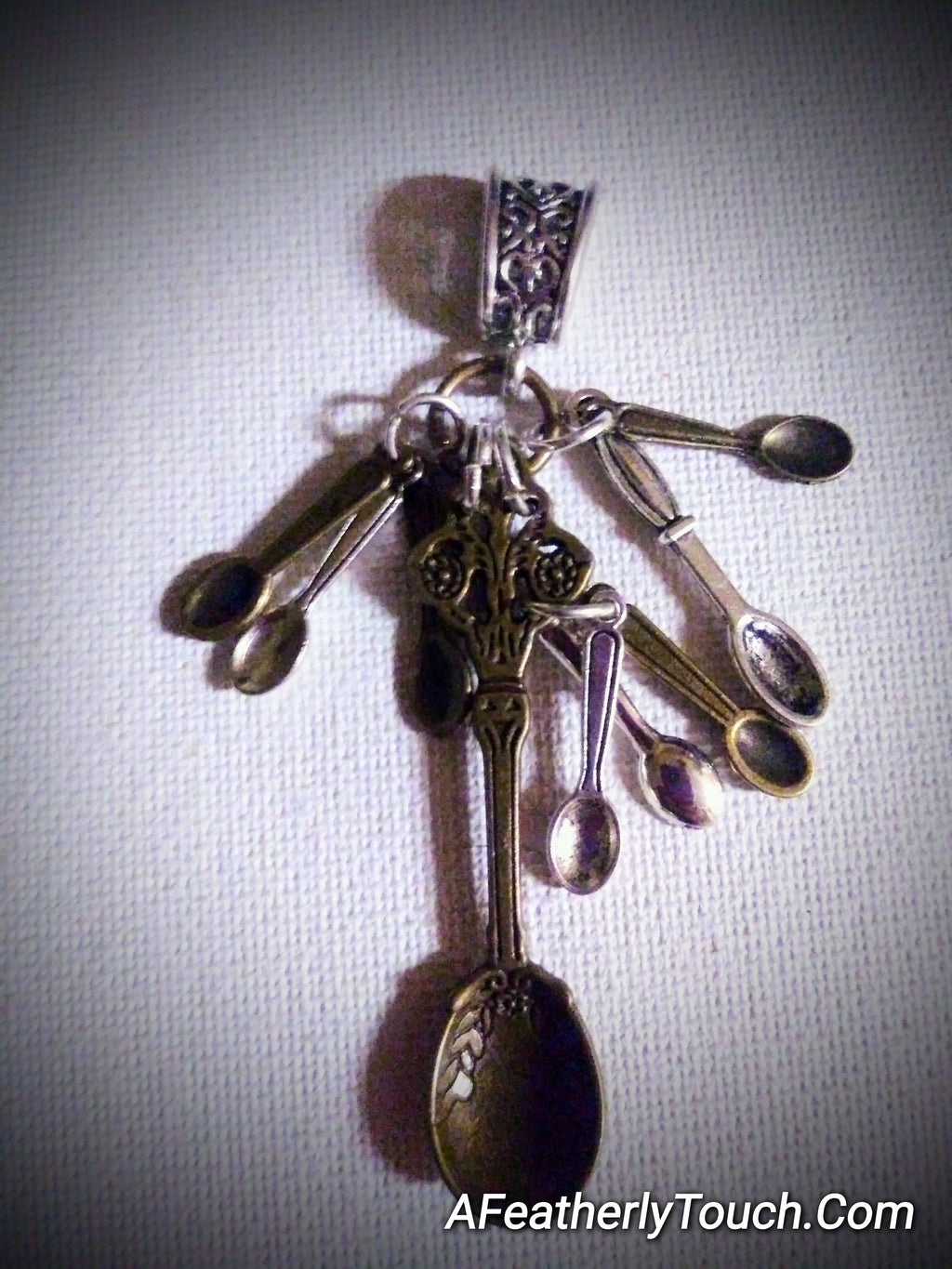 Spoon necklace pendant chronic illness and pain awareness symbol