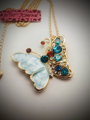 Beautiful Betsey Johnson Butterfly pendant