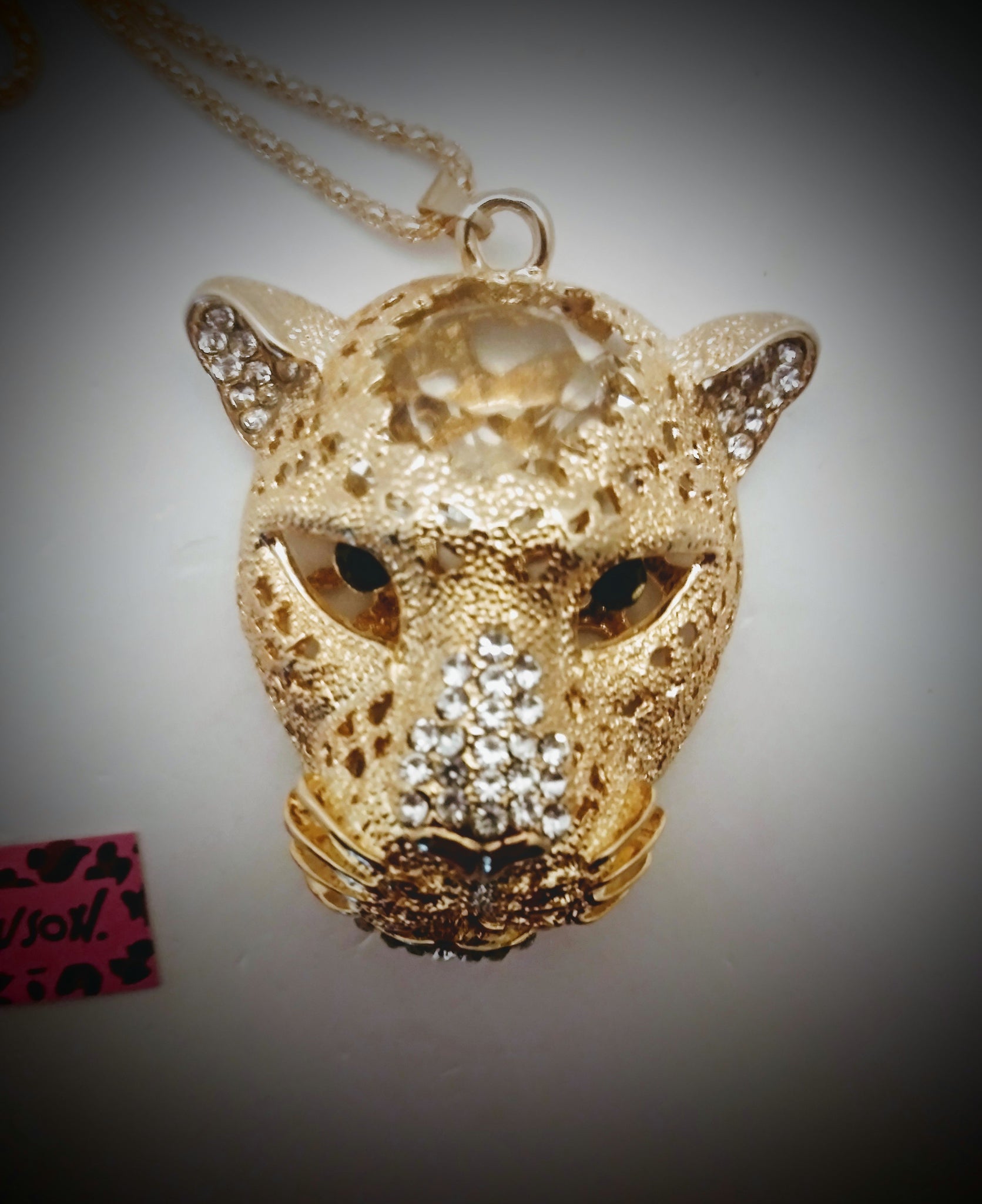 Betsey johnson on sale panther necklace