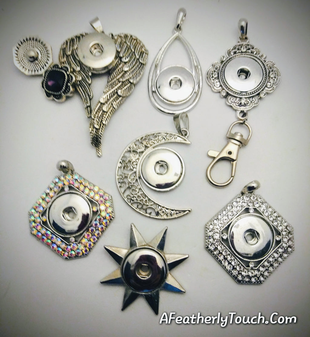A variety of snap pendants 18mm noosa snaps