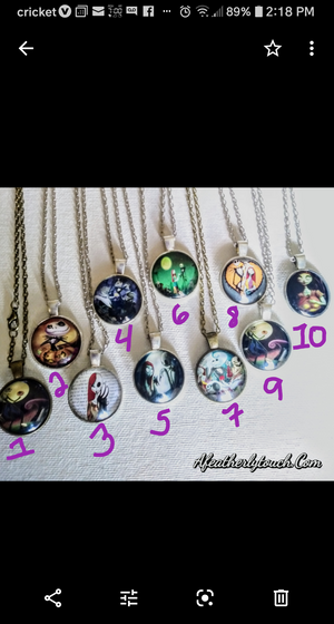 Jack and Sally pendants