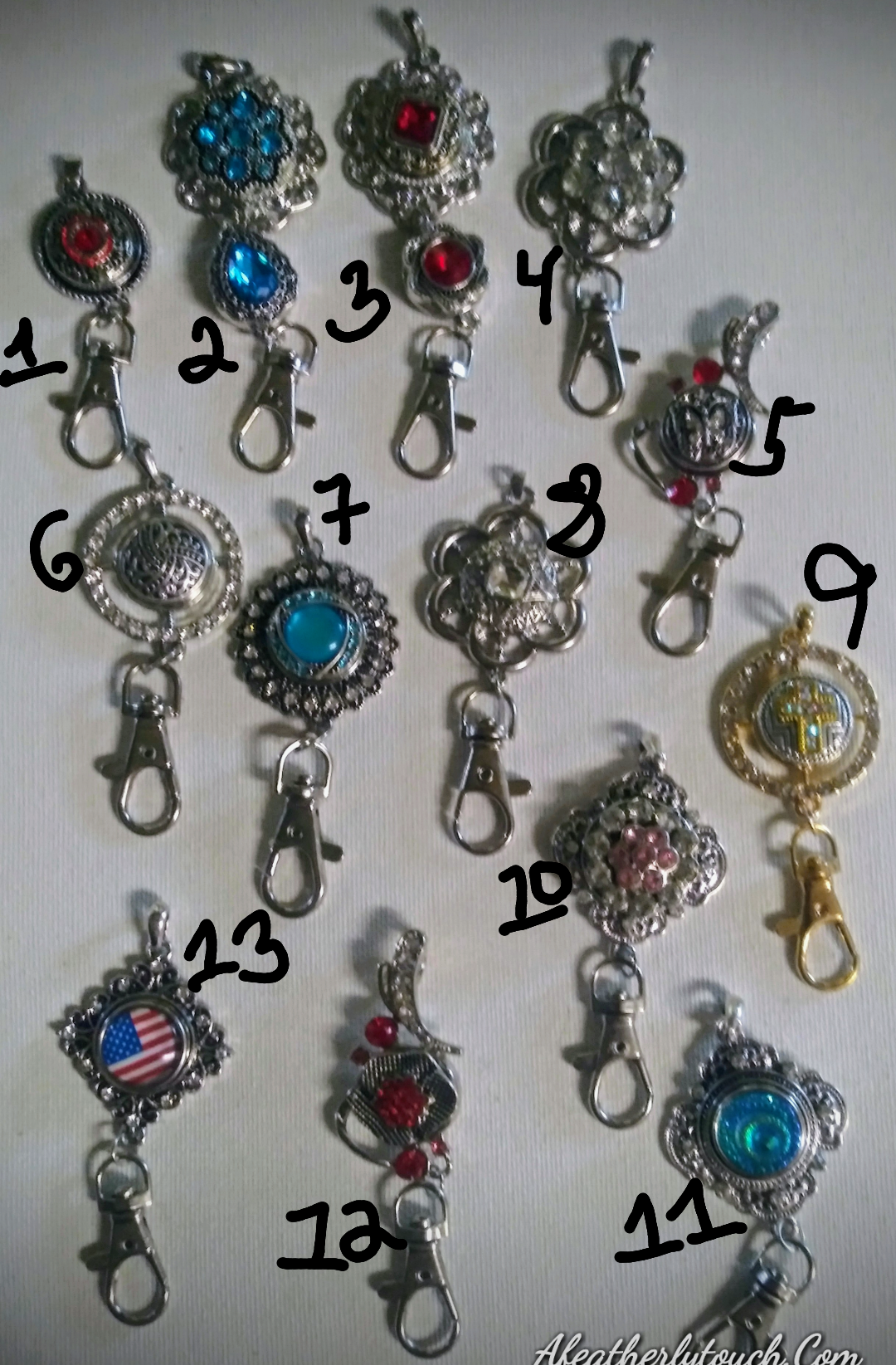 Snap keychain pendants 18mm snaps