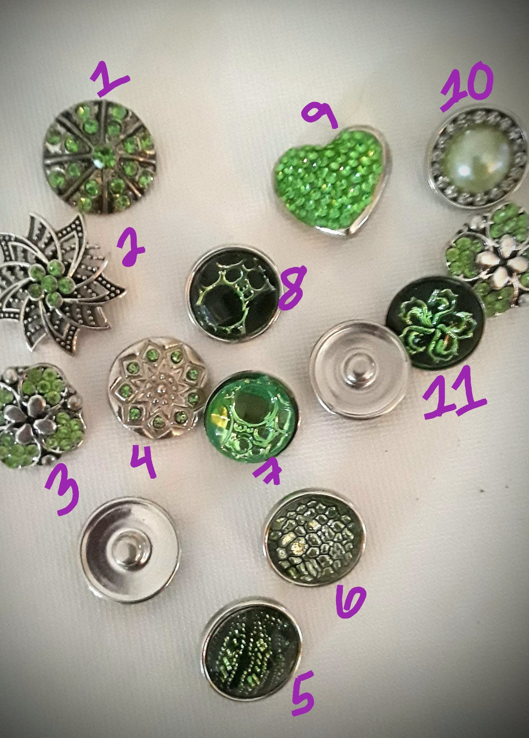 A variety of snaps 18mm noosa snaps