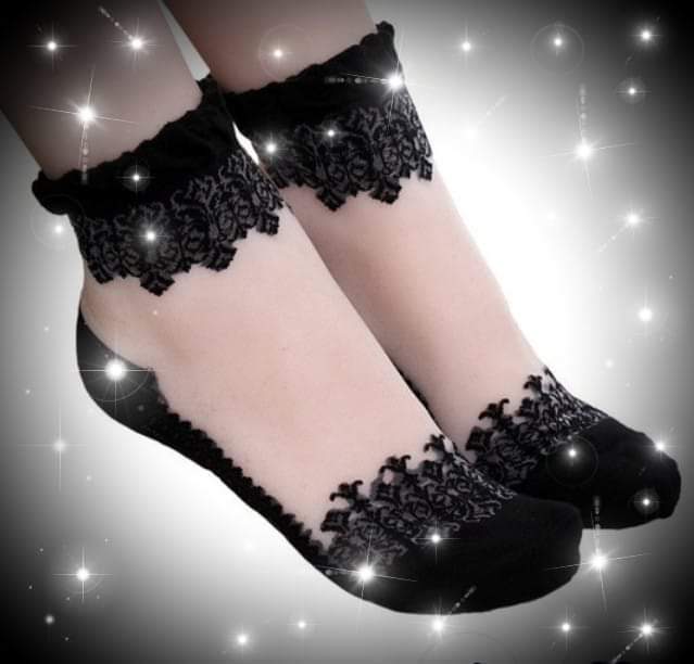 Lace and sheer fashion socks red, black, and more