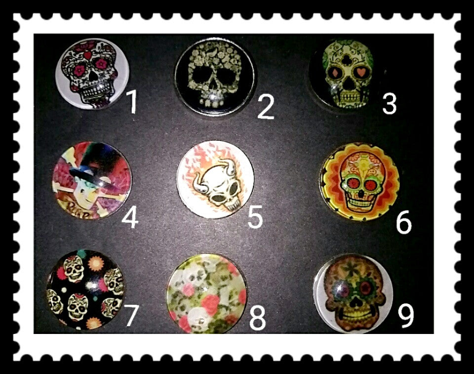 18mm skull snaps for snap it switch it jewelry 