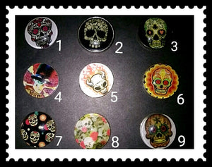 18mm skull snaps for snap it switch it jewelry 