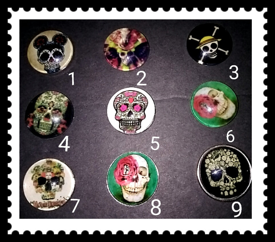 18mm skull snaps for snap it switch it jewelry 