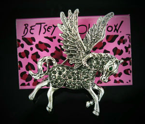 BETSEY
JOHNSON BEAUTIFUL BLACK and SILVER
PENDANT/BROACH