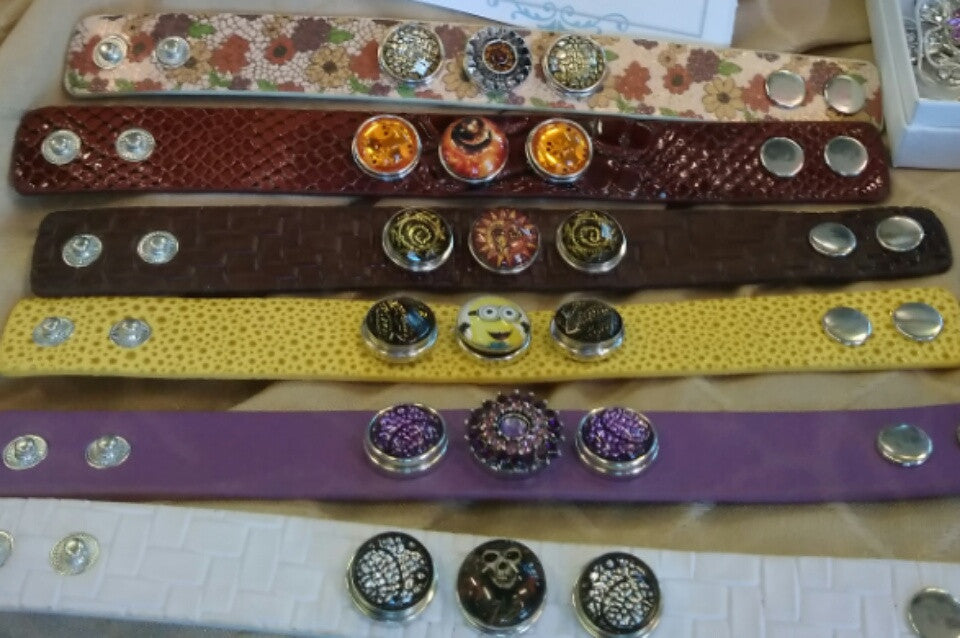 Hot New Snap And Switch Jewelry leather bracelets