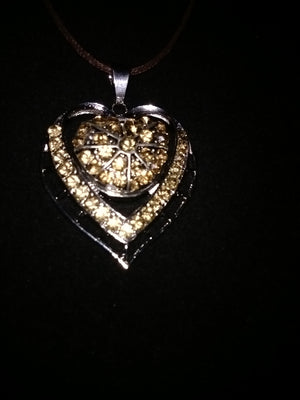 Hot 🔥 new snap jewelry heart pendant