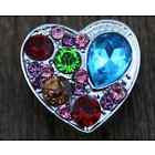 HOT NEW SNAP AND SWITCH 18mm  Snaps multiple colors Rhinestone hearts