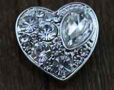 HOT NEW SNAP AND SWITCH 18mm  Snaps multiple colors Rhinestone hearts