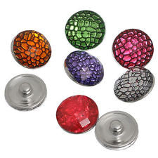HOT NEW FASHION SNAP AND SWITCH 18mm Snake Skin Pattern Snaps in multiple colors